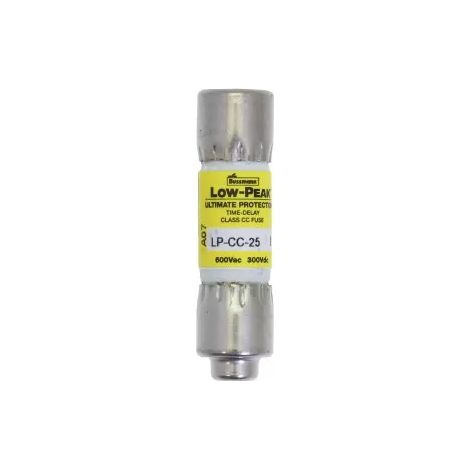 Eaton Sicherungseinsatz, Niederspannung, 25 A, AC 600 V, 200 kA, 10 x 38 mm, CC, UL, verwechlungssicher, träge LP-CC-25 (1/2)