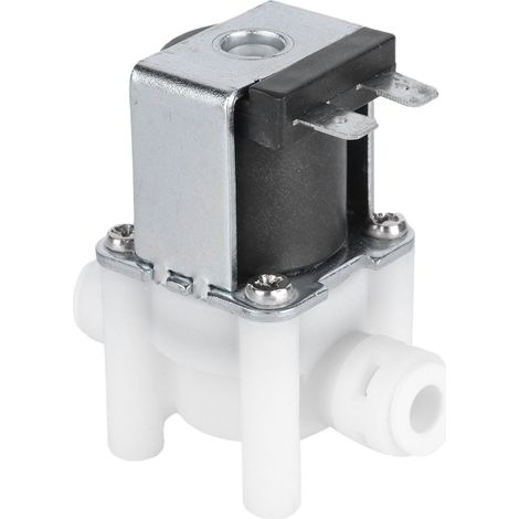 Électrovanne d'arrivée d'eau DC12V normalement fermée, en acier inoxydable robuste et durable, avec interrupteur de débit d'air pour l'arrivée d'eau. (1/5)