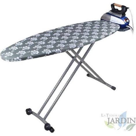 Orbegozo Bügeltisch.  Aus Stahlgeflecht.  Höhenverstellbar bis 93 cm.  Misst 140 x 46 cm.