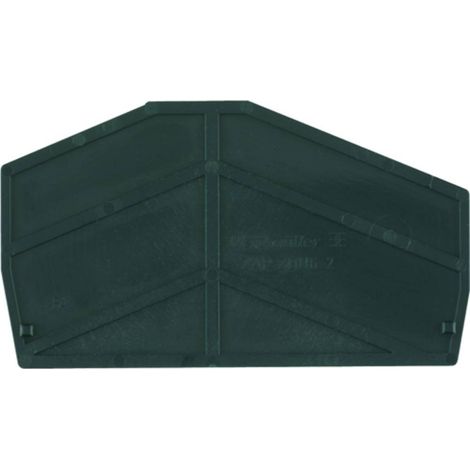 Flasque de fermeture Weidmüller ZAP ZDU6-2 SW 1814710000-50 50 pc(s) Y36056