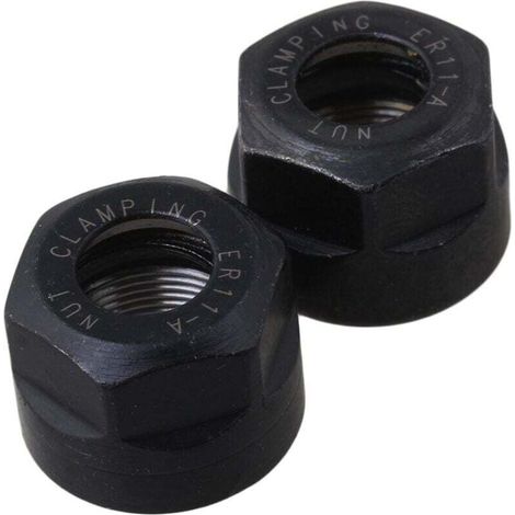 2 Pièces Pince De Serrage ER11 Type A Écrou CNC Tour Fraisage M14x0.75mm