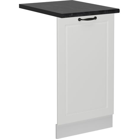 Pannello frontale della lavastoviglie R-Line, Bianco casa di campagna, 45 cm , PL Antracite, Vicco