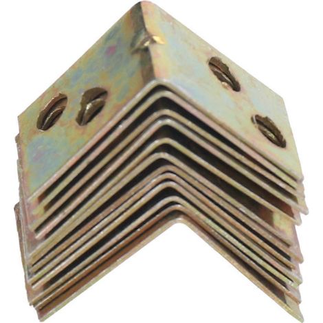 Plan d'approvisionnement  Cadre de support d'étagère métallique, équerre à angle droit de 90 degrés, paquet de 12 pièces, couleur laiton. (1/5)