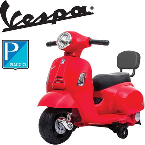 Vespa elettrica GTS Piaggio rossa per bambini con