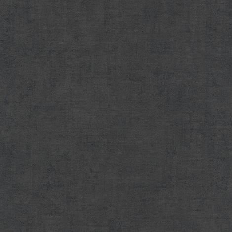 Papier peint intissé salon, bureau & salle à manger | Papier peint noir anthracite uni chambre | Tapisserie noire texturée salon & couloir - 10,05 x 0,53 m (1/5)