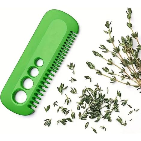 royaluxe -1 pièces cuisine décapant de feuilles de légumes bonne prise en main herbe et chou frisé peigne à éplucher Gadget multifonctionnel décapant de feuilles créatif ustensiles de cuisine, (1/4)