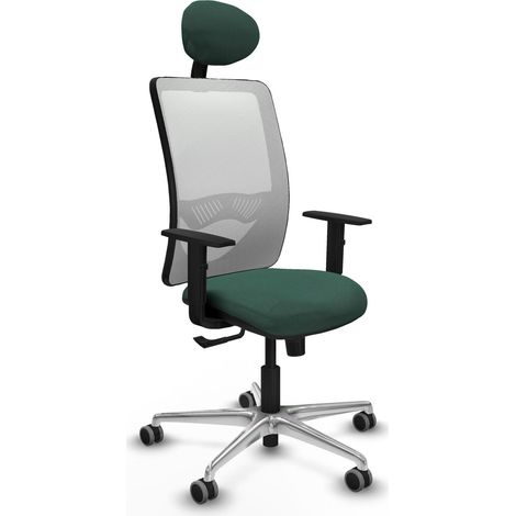 Sedia da ufficio piqueras y crespo Zulema bianco alluminio (1/2)