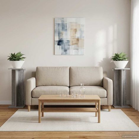 Teenpull – Pflanzenständer 2 pcs Graues Sonoma 25 x 25,5 x 60,5 cm (1/5)