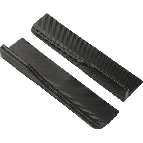 2 pièces aileron latéral arrière en fibre de carbone, style universel, prolongateur de jupe latérale pour voiture (1/5)