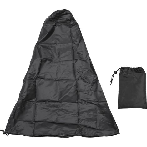 Housse imperméable et anti-poussière pour cheminée extérieure, en tissu Oxford 210D noir, idéale pour les jardins et balcons. (1/5)