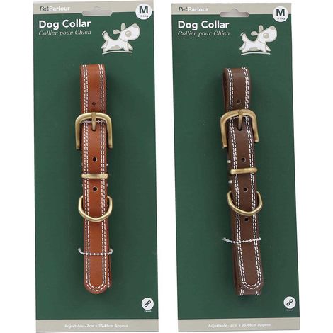 Collier en polyuréthane pour chien (Lot de 2) M - 46 cm
