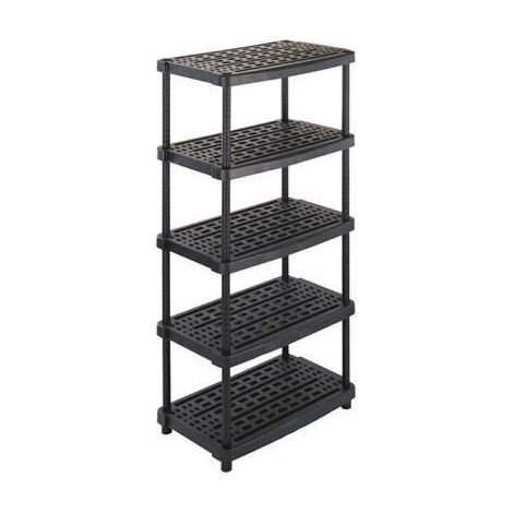 Rs Pro – Système d'étagères en polypropylène 1885mm x 930mm x 590mm – Charge 70kg – 5 niveaux ventilés pour garage et buanderie