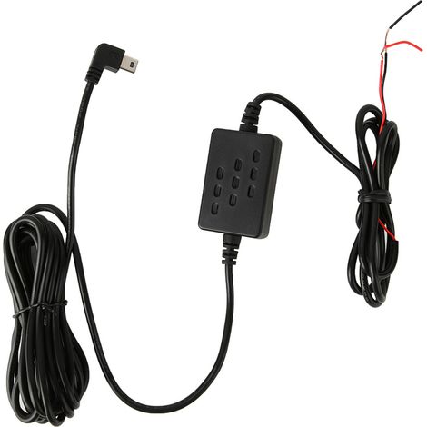 Kit de câblage pour caméra embarquée 12-5 V avec convertisseur abaisseur de tension et câble de conversion pour enregistreur de conduite