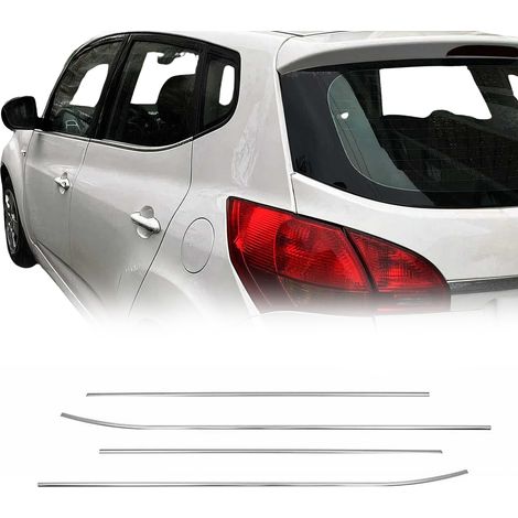 Baguettes pour contour Latérales pour Kia Venga 2010-2019 en acier inox chrome (1/5)