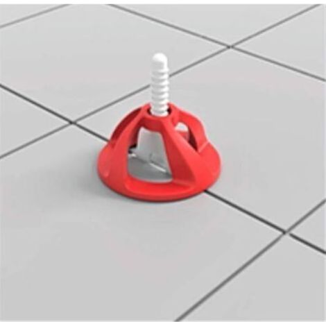 Croisillons carrelage autonivelant 2 mm 100 clips + 100 cadrans réutilisables Shaffer pro système nivellement à visser Kit niveleur carrelage aide à la pose de carreaux pour pose Sols/murs, avec (1/5)