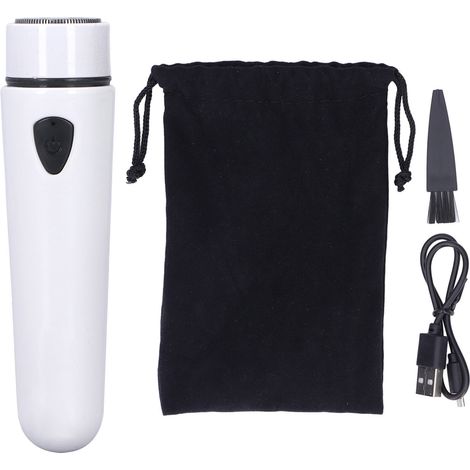 Mini-Elektrorasierer, tragbar, Schnellladefunktion, leise, für Damen und Herren, ideal für Reisen, weiß (1/5)