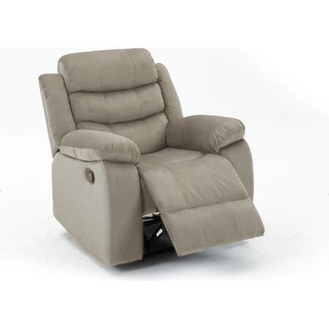 Sillon Reclinable Manual Houston 1 Plaza Marron (1/5)