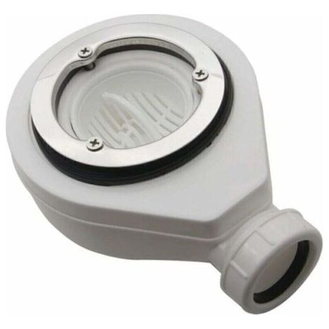 LaBlanc Bonde horizontale sans capot Ø90 pour receveurs de douche (1/4)