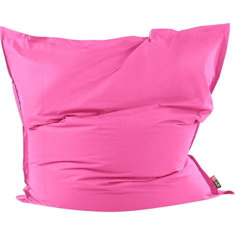 Puf cojín extra grande rosa con cremallera nylon sala de estar dormitorio jardín (1/5)