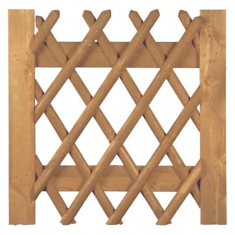 Jägerzaun braun Tor 100 x 100 cm