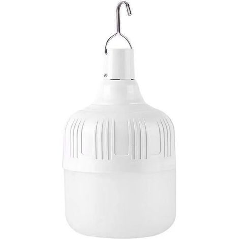Ampoule de Secours LED Réglable 80 W, Ampoule Rechargeable USB Lumière Blanche Chaude pour Jardin, Porche, Barbecue, Camping (1/5)