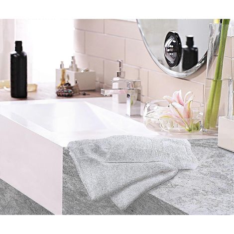 Ultraweiche und saugfähige Handtücher, ideal für Bad, Sport, Dusche, Hotel und Spa (Weiß, 70x135 cm) (1/3)
