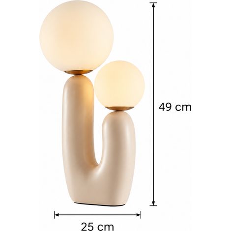 Lampe à poser double tête moderne en résine rose 280 x 480 mm rose 43 × 34 × 23,5 cm 3 kg – Livraison gratuite