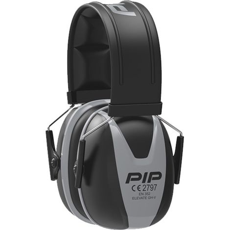 Casque antibruit réglable PIP Elevate GH-V SNR37 dB éco-responsable Noir Unique.