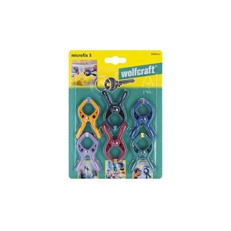 Craft Wolf Micro-Pinzetten Feder-Mikropinzetten Mehrfarbig 6 Stück (1/3)