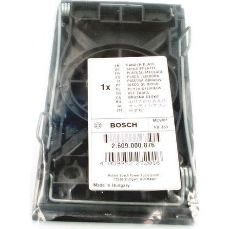 Plaque de polissage pour ponceuse – 2609000876 – Accessoire pour modèles PSS – Pour bois dur et teck – Compatible avec ponceuses BOSCH