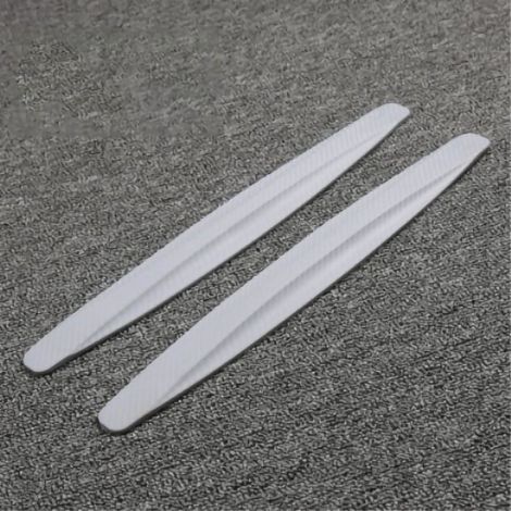 Bandes de protection pour pare-chocs anti-collision imperméables PVC 2 pièces couleur gris fibre de carbone élégant (1/2)