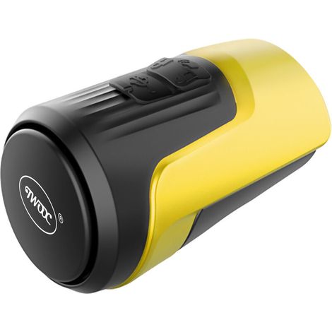 Elektrische Fahrradklingel, Diebstahlalarm, laute elektronische Fahrradhupe, 4 Klangmodi, USB-aufladbarer Akku, wasserdichtes Warngerät (Schwarz) (1/4)