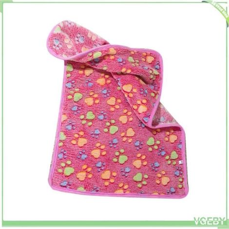Couverture pour chien - V GEBY - Impressions de griffes - Rose - 15,5 x 14,5 x 13 pouces - Petit (1/4)