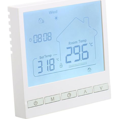 Termostatos inteligentes Tigrezy, termostato de calefacción, termostato de ambiente, termostato WiFi para calentar agua, calefacción por suelo radiante, compatible con Alexa y Google Home, 3A, TOL47 (1/5)