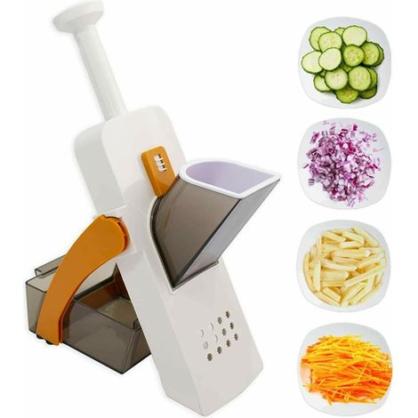 AFFETTA VERDURE MANUALE MANDOLINA TRITA TAGLIA SPESSORE REGOLABILE AFFETTATRICE (1/4)
