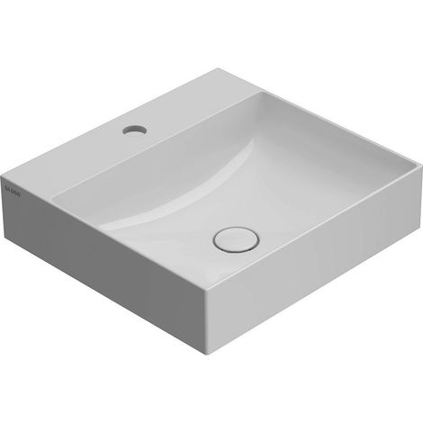 Keramik-Waschtisch 50x47 cm Globo T-EDGE B6R51BI Weiß - Keramik (1/2)