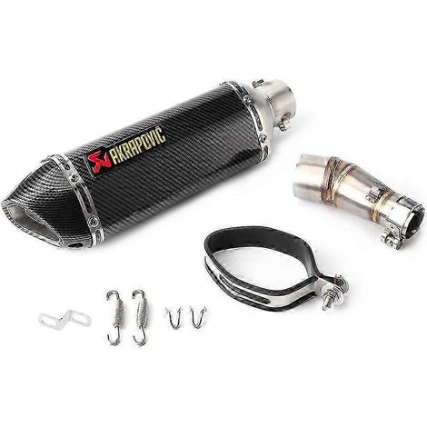 Système d'échappement MidPipe SlipOn avec DB Killer, compatible avec Kawasaki Ninja 250R, 250, 300, Z250 et Z300 (2008-2017) (1/4)