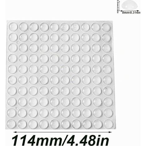 Tampon Caoutchouc Transparent Pieds, Patin Antiderapant Antibruit, Butées de Protection en Caoutchouc, pour Portes, Fenêtres, Armoires, Tiroirs et Les Ordinateurs Portables (1/3)