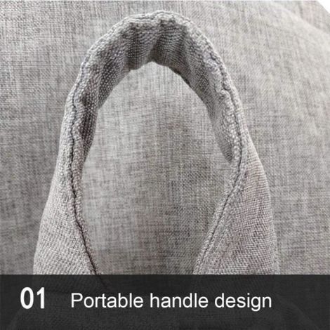 Pouf Géant En Toile Pour Intérieur Et Extérieur Confortable Coussin De Sol Siège Poire - Rouge (1/4)