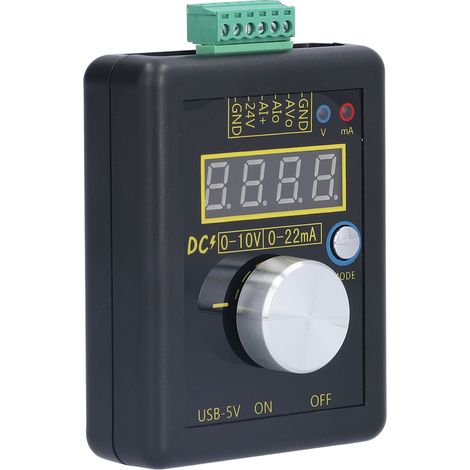 SG-002 Générateur de signal tension courant 12V/0-24mA Analogique précis pour terrain ABS Aluminium Noir Batterie Li-ion 3.7V 1100mAh (1/5)