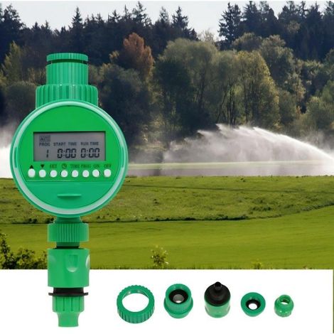 Minuterie d'arrosage automatique de jardin, programmateur d'irrigation intelligent accessoire système de goutte à goutte