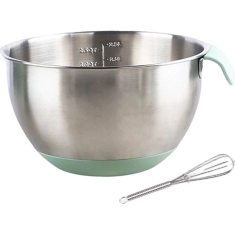 1 Bol mélangeur inox 20cm avec poignée anti-éclaboussures pour cuisine pâtisserie (1/5)