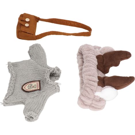 Vêtements pour peluche canard mignon, peluche canard kawaii toute douce, cadeau d'anniversaire, vêtements pour poupée, style G (1/5)