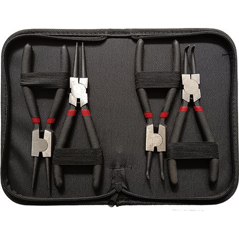 Lauwexe – Lot de 4 pinces à circlips 7 pouces – Acier au chrome vanadium – Poignées antidérapantes – Pour installation et retrait de ressorts (1/5)