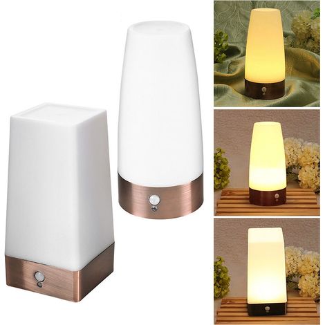 Lampe intelligente sans fil avec capteur de mouvement, veilleuse à piles, Table de chevet, bureau, chambre à coucher, salon, cuisine, enfants (1/5)
