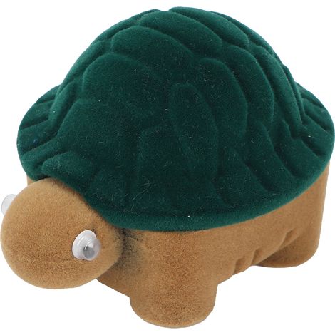 Boîte de rangement pour bagues et boucles d'oreilles, jolie boîte à bijoux portable en forme d'animal, idéale pour les fêtes et la maison. (1/5)