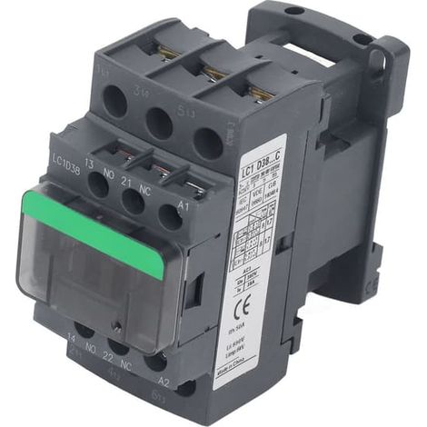 Contacteur CA 38 A 1NO 1NC Haute conductivité Bobine 380 V CA 220 V Relais de commande industriel (1/5)