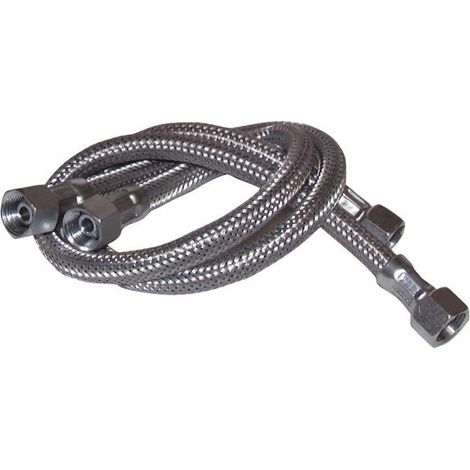 Flexible fioul F3/8xF3/8 droit L1000mm (X 2) - DIFF (1/3)