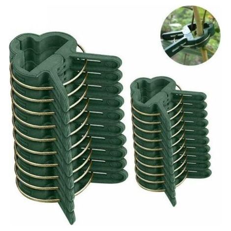 20 Pack Climbing Plant Clips, 2 Sizes Plant Support Clips for Vine Tomatoes Garden Vegetables (10 Large Clips, 10 Small Clips) (1/5)