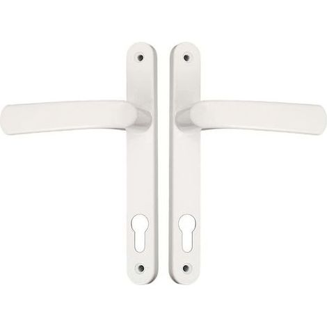 2 poignées de porte en aluminium avec vis de montage (1/5)